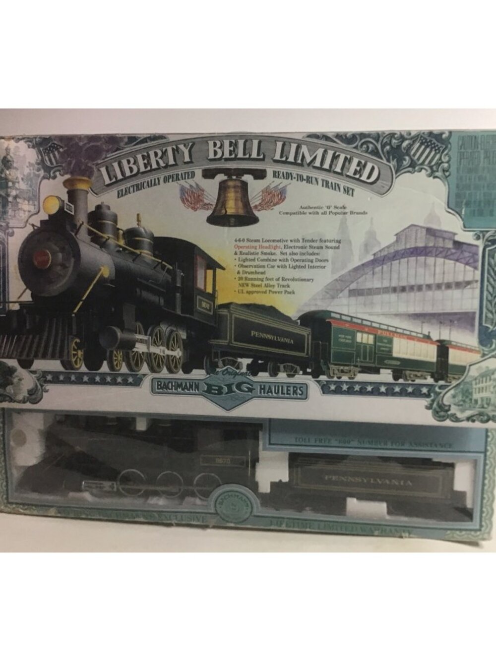 Vintage Bachmann Big Hauler Liberty Bell Limited Train Set UNTESTED